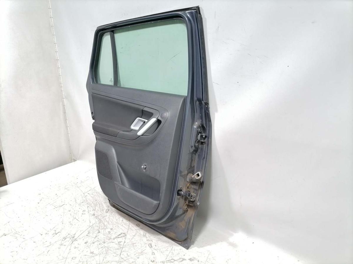 Skoda Fabia 2 5J original T&uuml;r hinten links LF8J Anthrazitgrau Kombi Rohbau Bj.2009